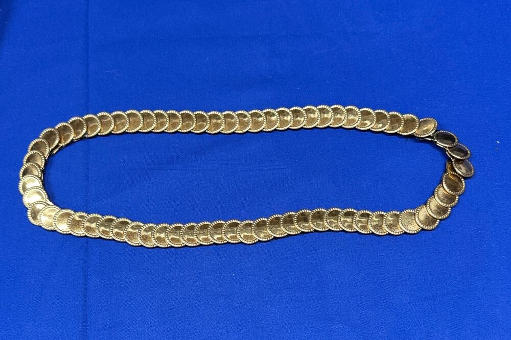 Stretch Gold Disc Belt